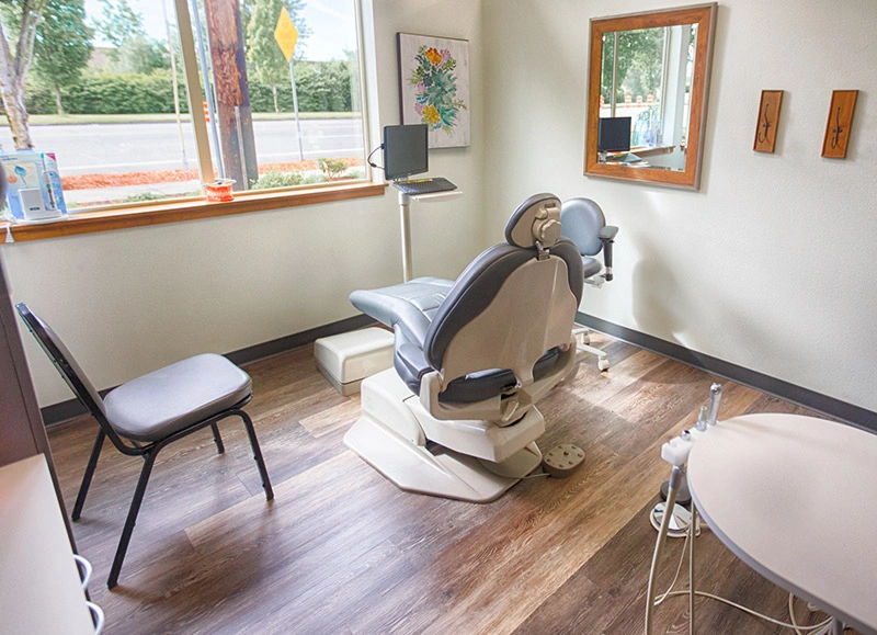 Modern dental treatment room at Oregon Smile Care Center