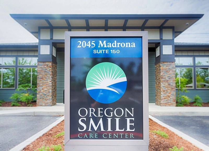 Entrance to Oregon Smile Care Center in Salem, OR